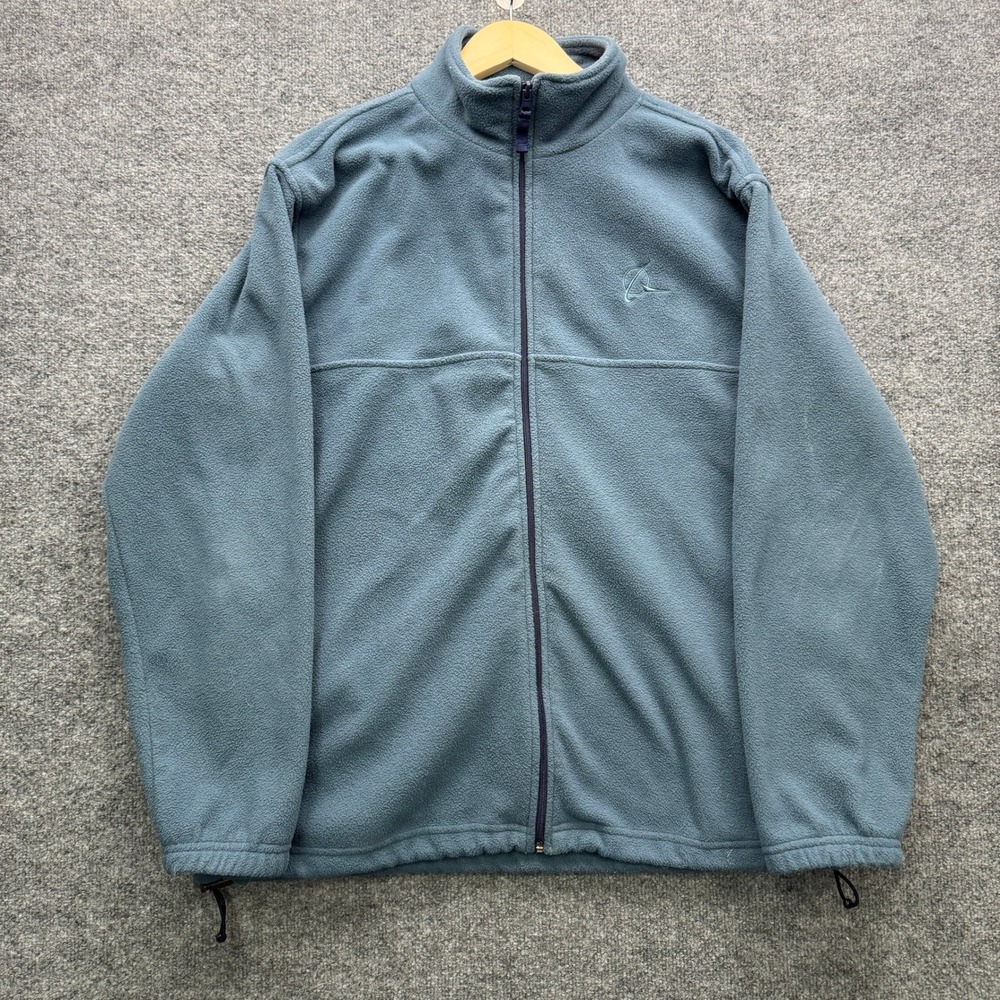 Boeing Full Zip Fleece Jacket Mens XL Blue Long Sleeve Outdoor Fleece‎
